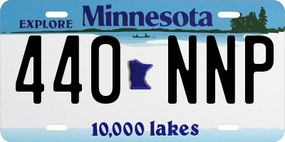MN license plate 440NNP