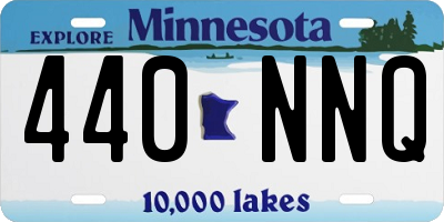 MN license plate 440NNQ
