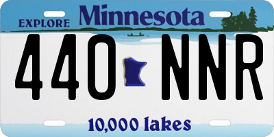 MN license plate 440NNR