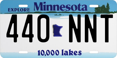 MN license plate 440NNT