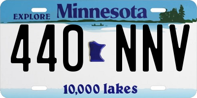 MN license plate 440NNV