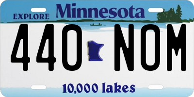 MN license plate 440NOM