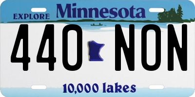 MN license plate 440NON
