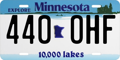 MN license plate 440OHF