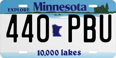MN license plate 440PBU