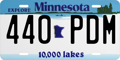 MN license plate 440PDM