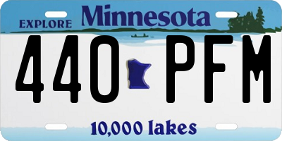 MN license plate 440PFM