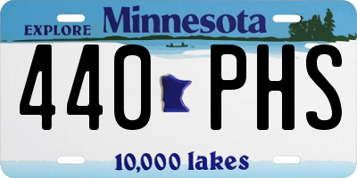 MN license plate 440PHS