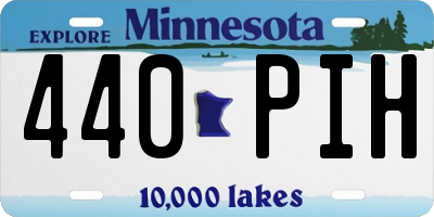MN license plate 440PIH