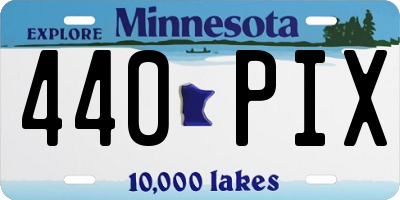 MN license plate 440PIX