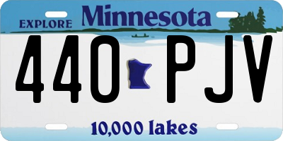 MN license plate 440PJV