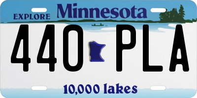 MN license plate 440PLA