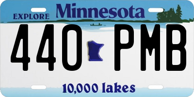 MN license plate 440PMB