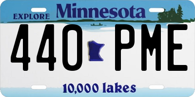 MN license plate 440PME