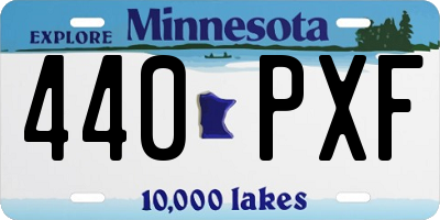 MN license plate 440PXF