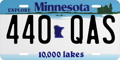 MN license plate 440QAS