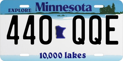 MN license plate 440QQE
