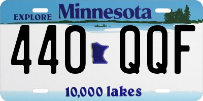 MN license plate 440QQF
