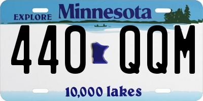 MN license plate 440QQM