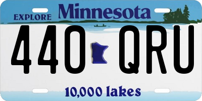 MN license plate 440QRU