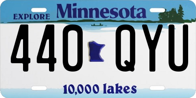 MN license plate 440QYU