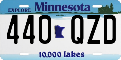MN license plate 440QZD