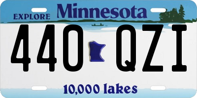 MN license plate 440QZI
