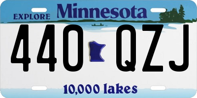 MN license plate 440QZJ