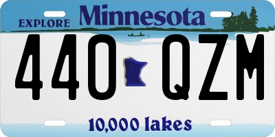 MN license plate 440QZM