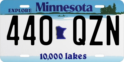 MN license plate 440QZN