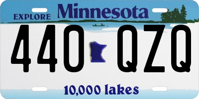 MN license plate 440QZQ