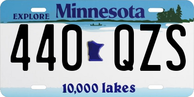MN license plate 440QZS