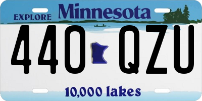 MN license plate 440QZU
