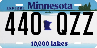 MN license plate 440QZZ