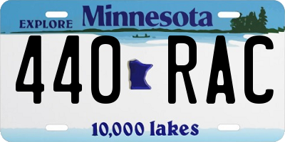 MN license plate 440RAC