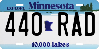 MN license plate 440RAD