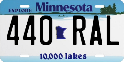 MN license plate 440RAL