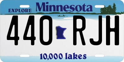 MN license plate 440RJH