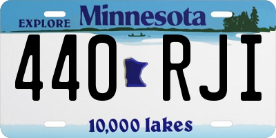 MN license plate 440RJI