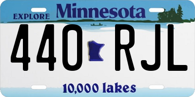 MN license plate 440RJL