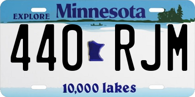 MN license plate 440RJM