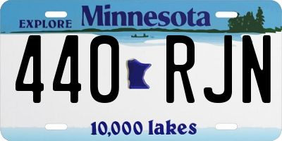 MN license plate 440RJN