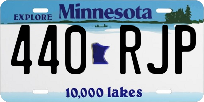MN license plate 440RJP
