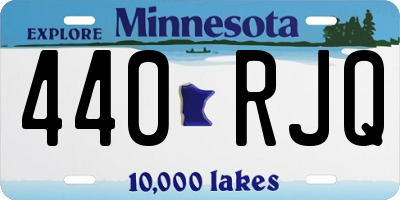 MN license plate 440RJQ