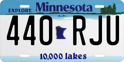 MN license plate 440RJU