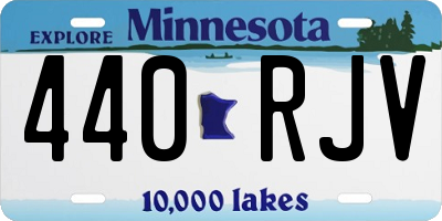 MN license plate 440RJV