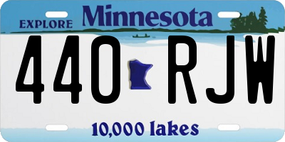 MN license plate 440RJW