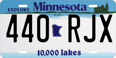 MN license plate 440RJX
