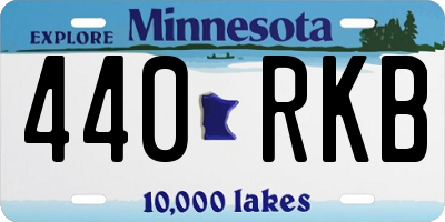 MN license plate 440RKB
