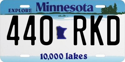 MN license plate 440RKD